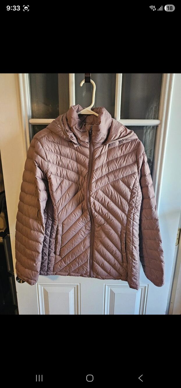 London Fog Women’s Lightweight Packable Down Puffer Jacket size L